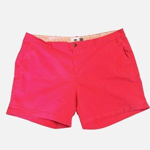 Old Navy Hot Pink Mid-Rise Plus-Size Everyday Twill Shorts 5" inseam size 16